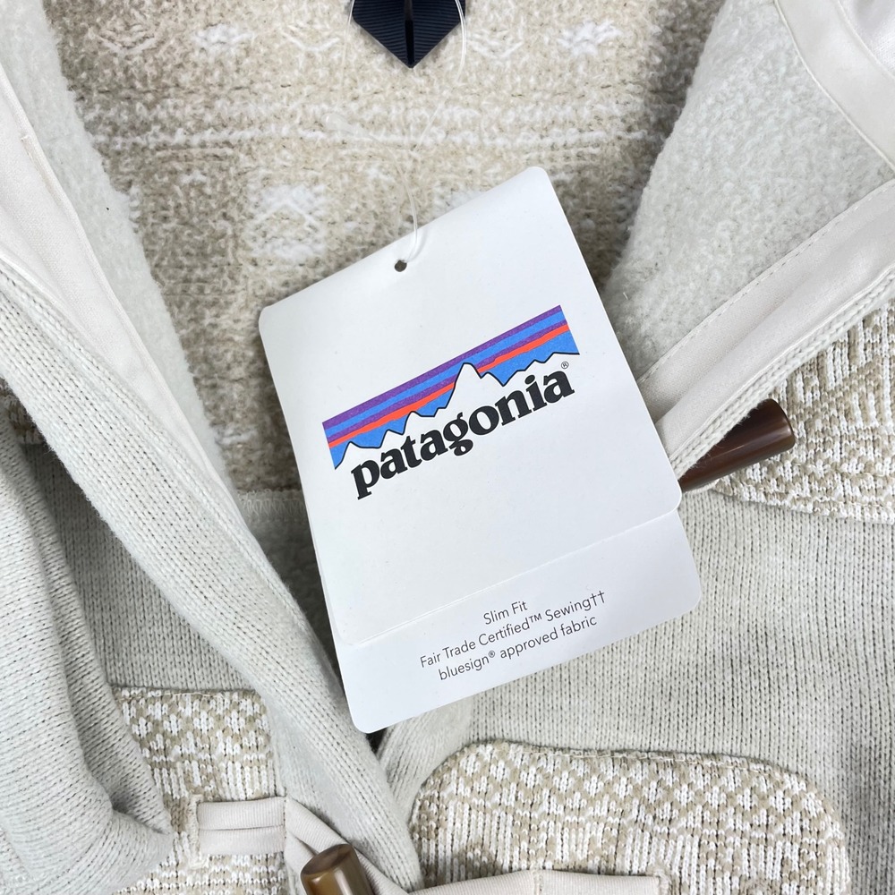 Patagonia Better Sweater Icelandic Coat Khaki Isle of Skye Toggle 25081 Womens M - Picture 3 of 10